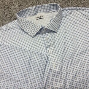 Collars and Co Polo Shirt Dress Collar Golf Window Pane Check Mens 3XL XXXL